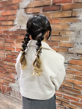 ヘアメイク エンデュー(hair make EnDeux) 編みおろしツイン