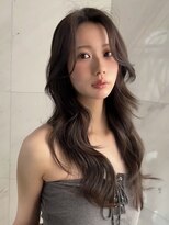 サイン 表参道(SIGN) 韓国ヘアーハッシュカットレイヤーカットグレージュブリーチ無し