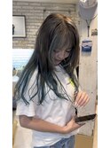 レイヤーカットミニボブウルフカット黒髪ネビージュ小顔ワンレン