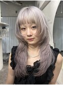 クラゲヘアー/姫カットレイヤー/ラベンダーミルクティー