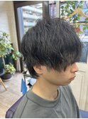 波打ちパーマ×レイヤーショート