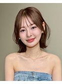 小顔ハッシュボブ×クラゲヘアー×ココアベージュ[横浜駅]