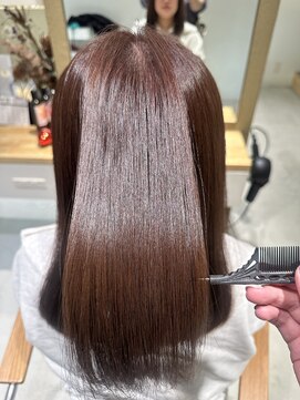 2席のみの美容室 アナイス(Anaiss) 黒髪カタログ/クラゲヘアー/オリーブグレー/ 蟹江