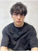 メンズ/刈り上げセンターパート/リバースセンターパート/パーマ