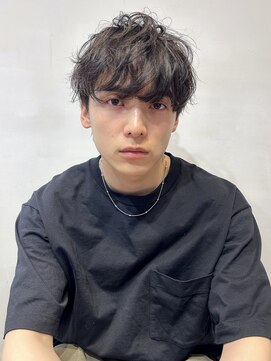 レトン 銀座(leton) メンズ/刈り上げセンターパート/リバースセンターパート/パーマ