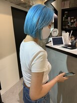 ペレ 原宿(PELE)&nbsp;ダブルカラー/ケアブリーチ/羽エクステ/原宿