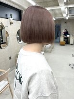 シロ 大名2号店(SiLO) 柔らかピンクブラウン×ボブ