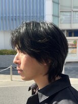 ディライト(Delight)&nbsp;毛流れにゃウンスパーマミディアムセンターパートウルフ