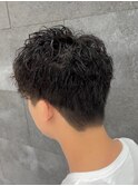 簡単セット×無造作メンズパーマ