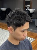 MEN’S/サーフカール/刈り上げセンターパート/表参道駅/青山 