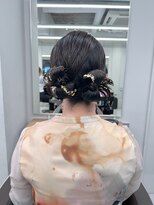 バルべス トーキョー(BARBES TOKYO)&nbsp;ボブヘアのツインカチモリアレンジ【清板】