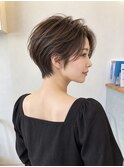 ハンサムショート 襟足すっきりで美シルエット/前髪カット