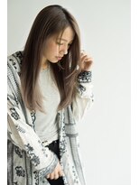 エル(LE)&nbsp;６/８open！ひし形シルエットグレージュエアリーセミロング