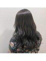 テラスヘア(TERRACE hair) パープルグレージュ×ウェーブ巻き