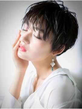 カバーヘア ブリス 北浦和(COVER HAIR bliss) *bliss北浦和*黒髪エッジショートで洗練大人女子x