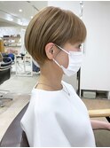 【Owll】大人マッシュベリーショート　ミルクティーカラー