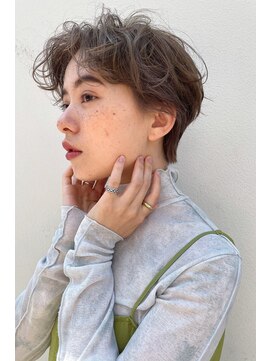 ソイ コンク 下北沢(soi conc) センターパートのマッシュショート / パーマ ◎下北沢 soi conc