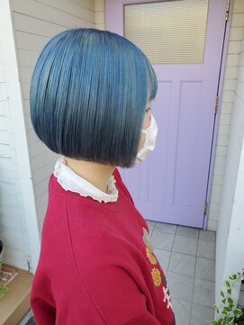 リミックス ヘアー(RE MIX HAIR) ブルーcolor