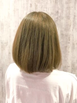 テトテ 門戸厄神店(tetote) 【tetote村山のサロンスタイル】丸みボブ×ミルクティーベージュ