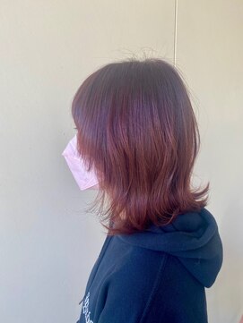 カシェ リタ ヘアー(CACHE'&RITA HAIR) ブリーチなし◯ピンクベージュ