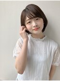 前髪カール/ネオシースルーバング/くびれボブ［銀座］