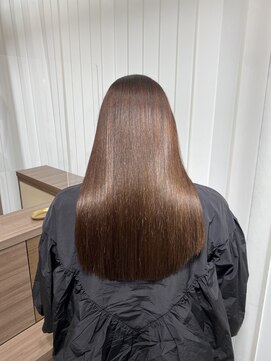 キュア 表参道(CURE) 黒髪/グレージュカラー/ココアベージュ/ヘルシーロング[表参道]