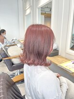 エイト 横須賀中央店(EIGHT) 切りっぱなしボブ×ローズピンク