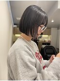 10代20代に大人気!切りっぱなしボブ