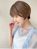 ショートスタイル アッシュカラー