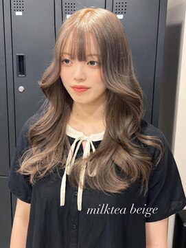 ベレーザ 渋谷(BELEZA) 9730グレーベージュ3Dハイライトグラデーション韓国ワンホンヘア