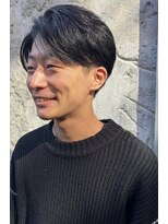 ミドル(MIDDLE)&nbsp;ビジネス対応/センターパート/アップバング/ツーブロ