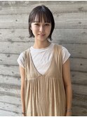 天神【BIRTH】ぱっつん前髪外ハネワンレンボブ