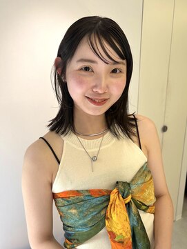 ハル 南平岸(HARU) 暗髪/チョロバング/前髪スタイリング/ミディアムレイヤー