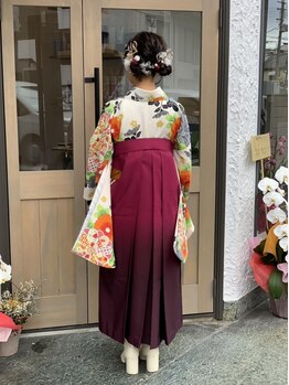 イッツヘアーアヴァ 玉造店(It's Hair Ava)の写真/【玉造駅徒歩5分】早朝予約可能◎卒業式・入学式などの思い出に残る晴れ舞台は《It's Hair AVa》にお任せ☆
