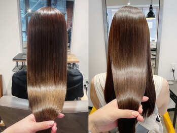 エンタク 新宿(enntaku)の写真/<最新！髪質改善トリートメント>驚きの仕上がり*天使の艶トリートメント[新宿駅/レイヤー/前髪/縮毛矯正]