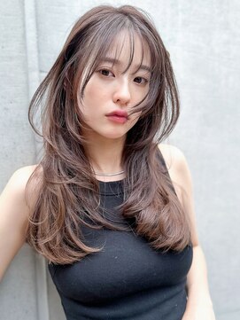 ビビディ バビディ ブー 河原町三条店(Bibbidi.bobbidi.boo) 韓国ヘアワンカールレイヤーカット小顔カットショコラベージュ