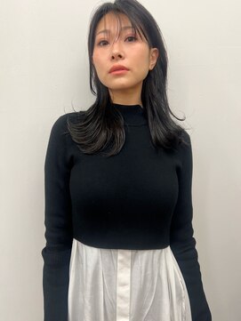 モリオ(morio) 【morio】浦和 黒髪 刈り上げ 外はね セミロング♪