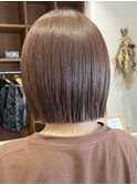 ぱつっとボブ/ワンレンボブ/顔周りレイヤー/扱いやすいボブ
