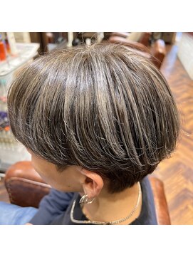 シャル 八王子(shalu) センターパート＋メッシュキャップハイライト