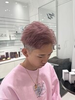 エアー 銀座タワー(AIR)&nbsp;ハイトーンカラー/ペールピンク/ブリーチ/メンズカット/銀座