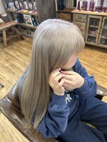 ワンエイティーディグリース 中目黒(180°One Eighty Degrees.)&nbsp;ハイトーンカラーミルクティーベージュブリーチダブルカラー