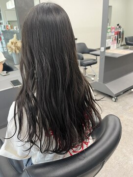 ガルボヘアー 桟橋店(garbo hair) ロング　オリーブカラー　トリートメント　ロング