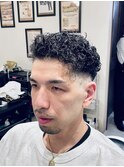 【40代 男性】ハードパーマスキンフェード（大宮/バーバー）