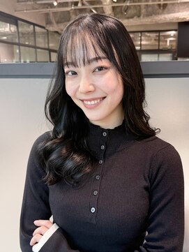 アルバム 銀座(ALBUM GINZA) くびれミディ前髪カットおくれ毛韓国ヘア_F21368