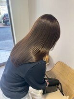 モク 立川(moc)&nbsp;韓国風レイヤーカットブリーチダブルカラー前髪