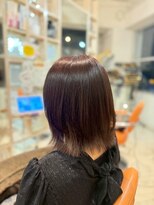 アシャ ヘアー ソリューション 神戸店(asha hair solution)&nbsp;イメチェン/ピンクベージュ/アンブレラカラー/前髪/摂津本山