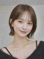 オーラ オモテサンドウ(Aura omotesando)&nbsp;シースルーバングナチュラルくびれボブ