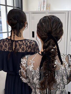 ロビー(LOBBY) 編みおろしツイン/カチモリヘア