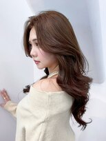 アルバム 新宿(ALBUM SHINJUKU)&nbsp;ロンググレージュ韓国ヘアオリーブベージュ_ba580693