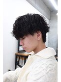 波巻きシャドウパーマ